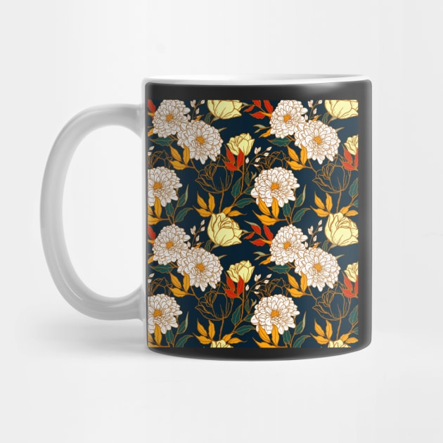 Vintage Floral Pattern by TheSkullArmy